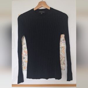 Banana Republic Merino Wool Ribbed Sweater (Black)